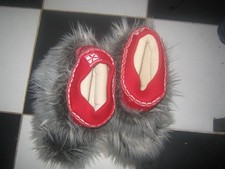 ANIMAL YETI SLIPPERS BOOTS 5 shaggy faux fur costume dress up apres ski