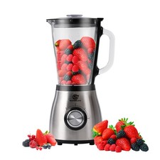 SUPERLEX Glass Jug Blender w/ 2 Speeds & Turbo 1.5L 800W Smoothie Maker SS Blade
