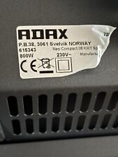 800w Electric Anthracite ADAX  Wall Mounted Heaters X 6