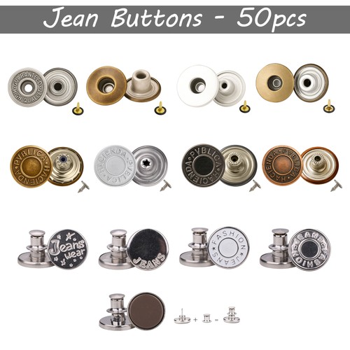 Denim jeans buttons - jeans,