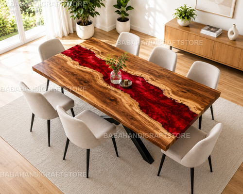 Luxury live edge wood red - luxury,