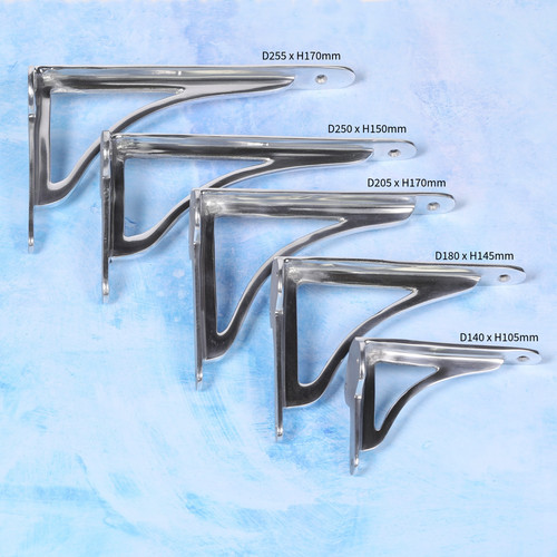 Cast chrome polished shelf - cast,