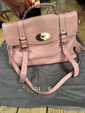 Beautiful MULBERRY Alexa Large Blush Pink Calfskin Leather BAG, Authenticated