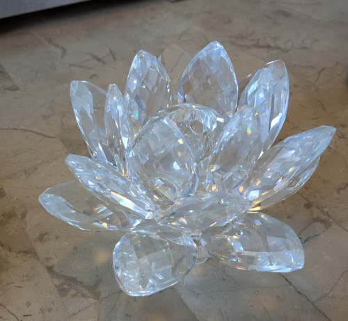 Swarovski crystal lotus - lotus, water