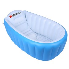  Inflatable Baby Tub Kids for Shower Pool Pink Toddler Bathtub Infant