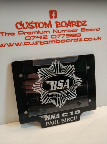 Trials front number board bsa - trials,