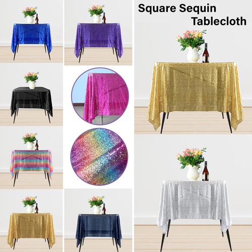 Sequin table cloth glitter - table,