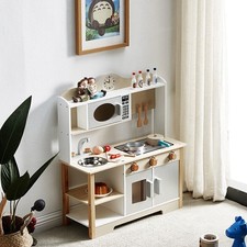 Kids Wooden Play Kitchen &