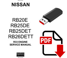 USB - NISSAN R33 ENGINE - RB20E RB25DE RBDET RB26DETT - SERVICE REPAIR