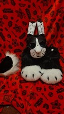 Grungebunnygear Dutch Bunny Hood Size Medium With Fursuit Feet Paws And Tail