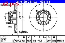 X2 PCS FRONT BRAKE DISC ROTOS