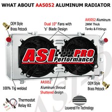 2 Row Radiator SHROUD FAN