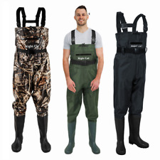 Nylon Chest Waders 100% Waterproof FLY Coarse Fishing Muck Wader Size 7-12.5