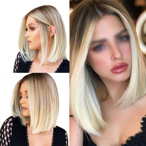 Natural short bob wigs - short,