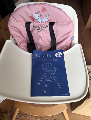 Wooden high chair pink - wooden,