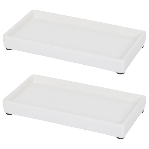 Ceramic soap dispenser trays - ceramic,