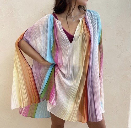 Missoni rainbow striped knit