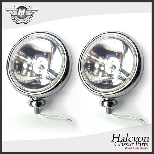 Classic car chrome spot lamps - spot,