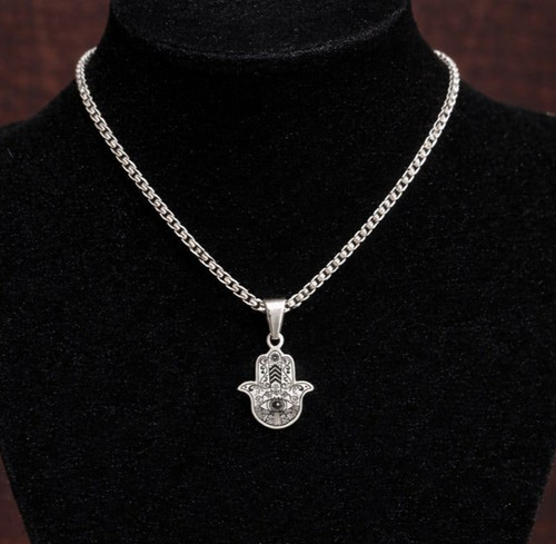 Hamsa pendant necklace hand - necklace, of