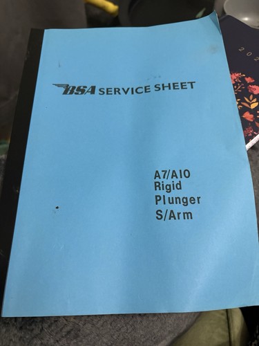 Bsa service sheet a10 rides - bsa,