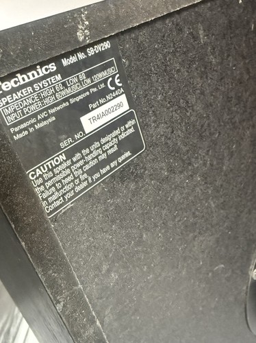 Technics dv290 way hi fi - technics, hi-fi