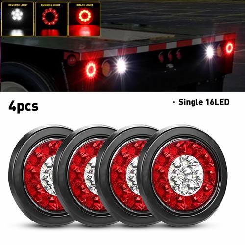 12v led rear round - 4x,