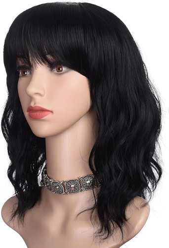 Short black bob - black, with