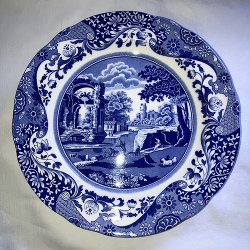 Spode blue italian 27cm dinner - blue,
