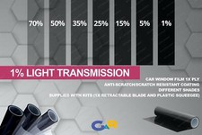 Ultra Limo Black 1% Car window