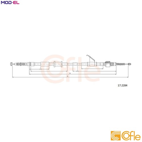 Cable pull parking brake - cable,