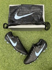 Nike Tiempo Legend 10 Elite FG Men's Football Boots ‘Black/Blue’ - UK 10.5