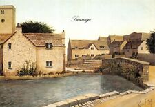 KEVIN PLATT PAINTINGS SWANAGE TOPOGRAPHICAL POSTCARD UNUSED VERY GD MINT