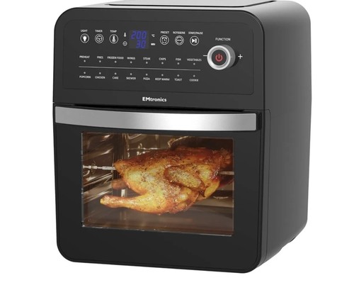 Emtronics retro air fryer oven - retro,