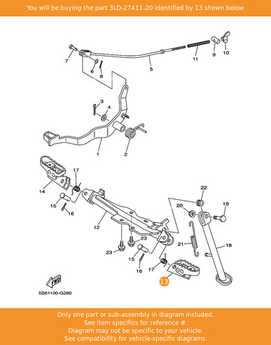 Yamaha footrest - yamaha, 1
