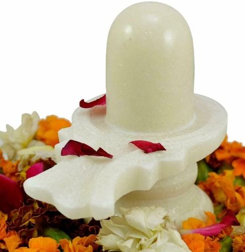 White snow shivling - white,