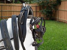 NYLON WEBBING CART DRIVING HARNESS SET BLACK COLOUR IN ALL SIZES
