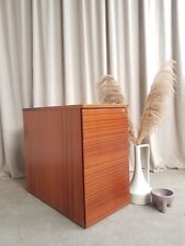 Vtg Late Mid Century Filing Chest Of Drawers Scandi Retro Danish Minimalist R607