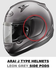 RARE GENUINE #ARAI J TYPE SIDE PODS - LEON GREY - MINT CONDITION - £34.99