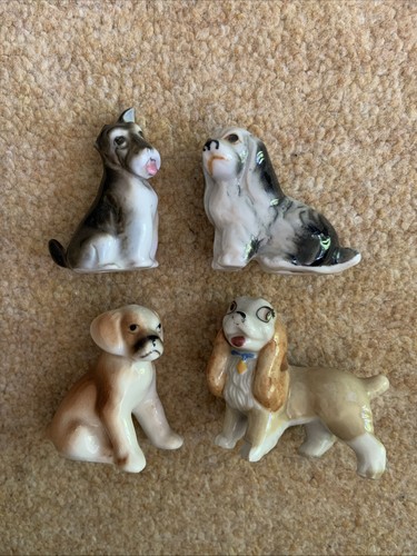 Wade porcelain dog figures - dog,
