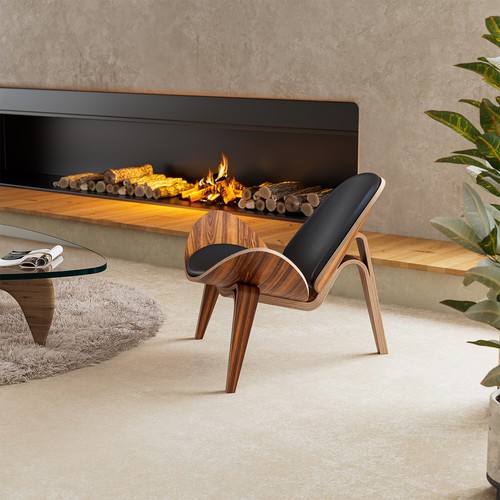 Lounge chair accent shell - lounge,