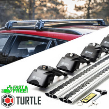 FITS CHEVROLET ZAFIRA B 01-11 LOCKABLE LOCKING ROOF BARS TURTLE AIR-2 SILVER