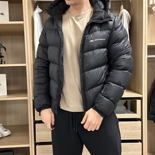 Monterrain Mens Everest Down Puffer Jacket 700 Black Size M Outdoor Winter