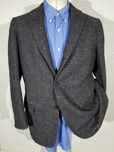 38r vtg herringbone tweed - vtg,