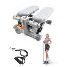 Mini Stepper with Resistance Bands & LCD Monitor Home Fitness Stepper Machine