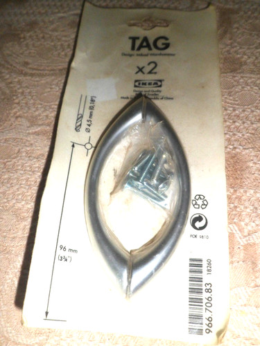 Ikea tag handles - ikea, kitchen
