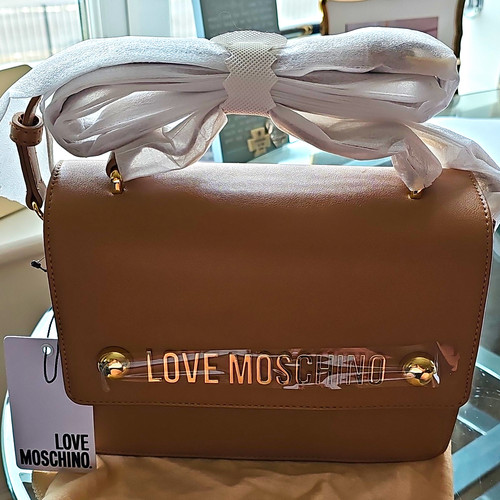 Love moschino brown - brown, leather