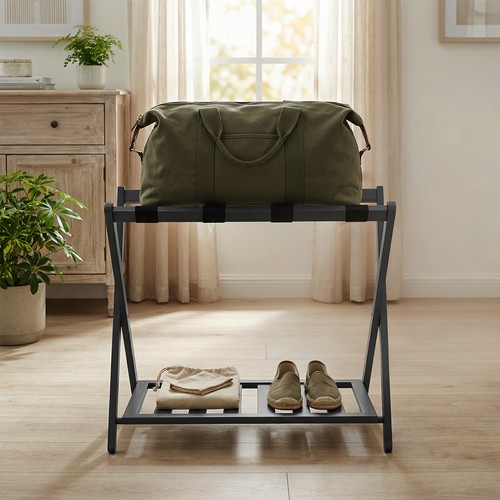 Folding luggage rack travel - luggage,
