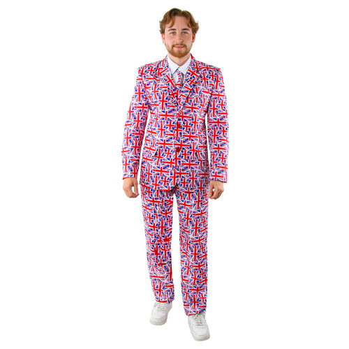 Adults union jack suit - suit, jacket