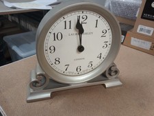 LASCROLL - unique sample - Scroll Mantel Clock - Laura Ashley - Silver