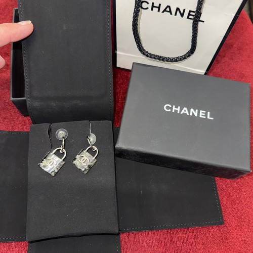 Chanel perspex padlock - cc,